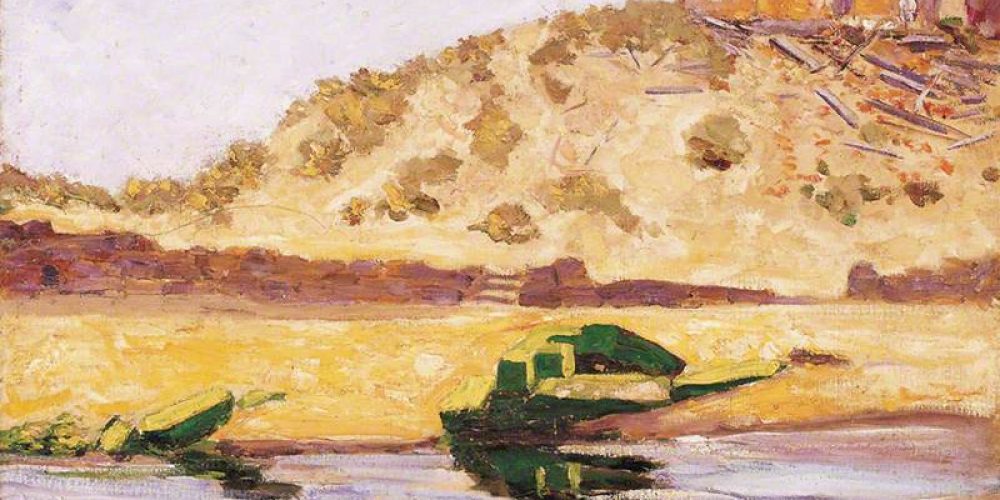 Churchill, Winston Spencer; Coast Scene with a Ruined Building; National Trust, Chartwell; http://www.artuk.org/artworks/coast-scene-with-a-ruined-building-218661