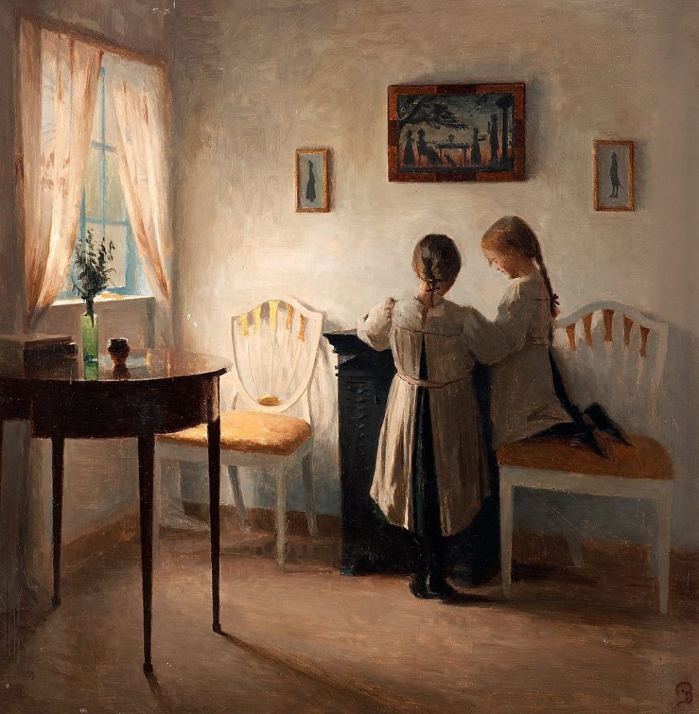 PeterIlsted-Interior_with_two_girls1900